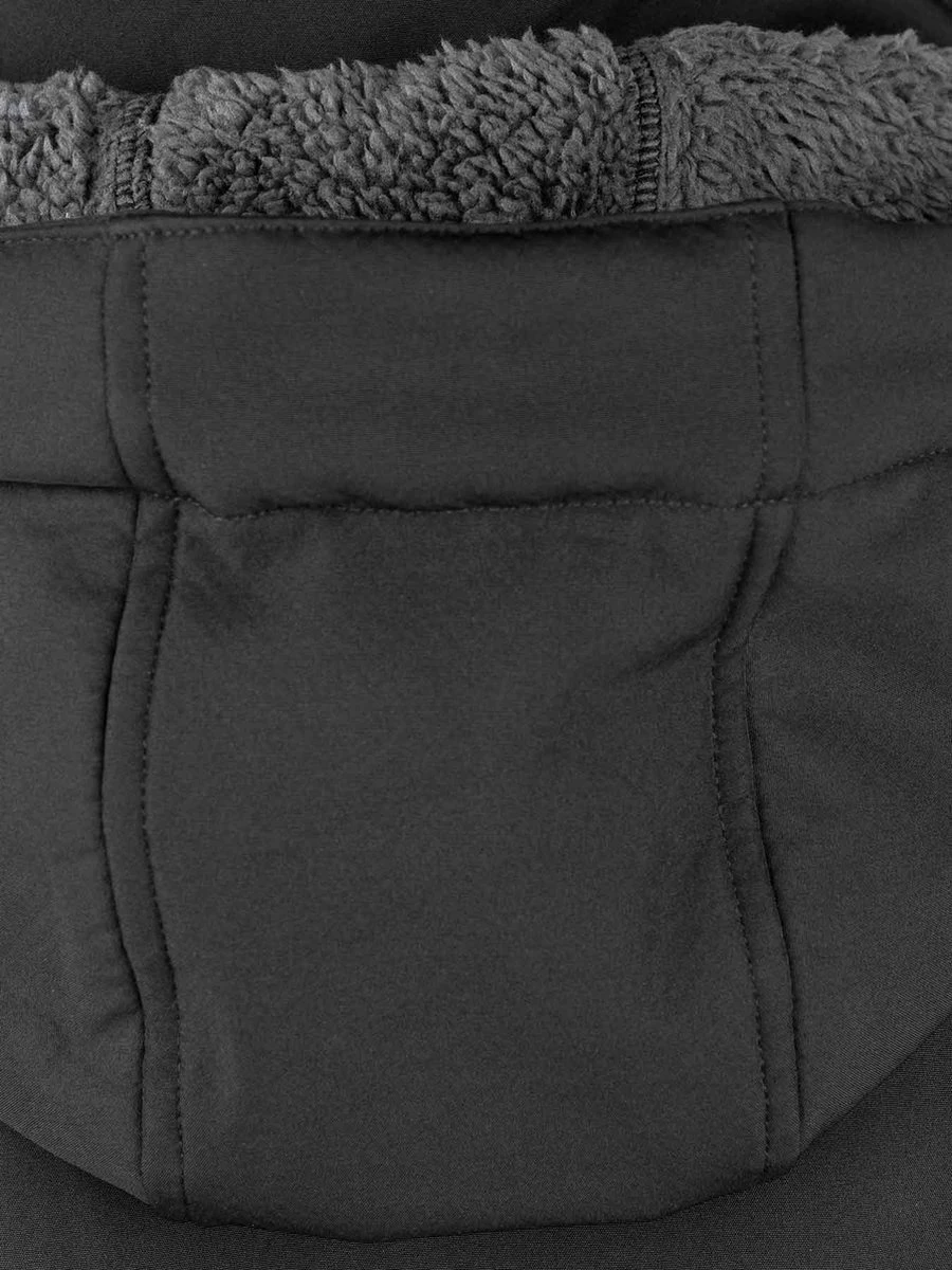 BJØRNSON Signe Softshell Winterjas Parka Dames - Teddy - Maat 44 - Zwart 3 BJØRNSON Signe Softshell Winterjas Parka Dames - Teddy - Maat 44 - Zwart - Afbeelding 3