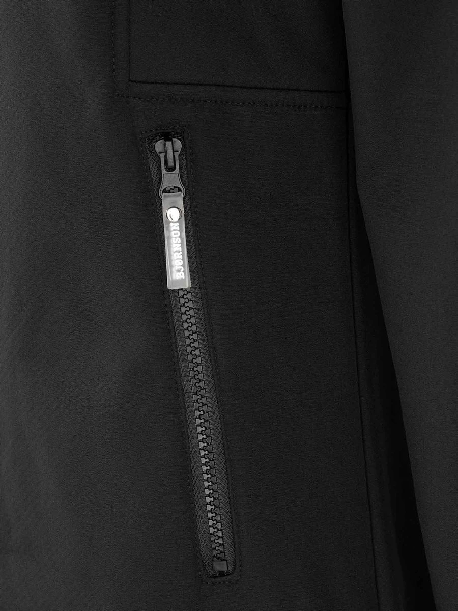 BJØRNSON Signe Softshell Winterjas Parka Dames - Teddy - Maat 44 - Zwart 4 BJØRNSON Signe Softshell Winterjas Parka Dames - Teddy - Maat 44 - Zwart - Afbeelding 4