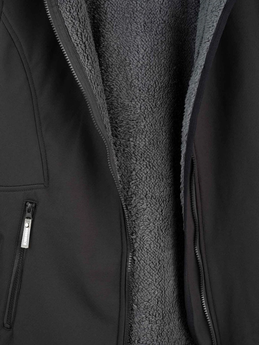 BJØRNSON Signe Softshell Winterjas Parka Dames - Teddy - Maat 44 - Zwart 9 BJØRNSON Signe Softshell Winterjas Parka Dames - Teddy - Maat 44 - Zwart - Afbeelding 9