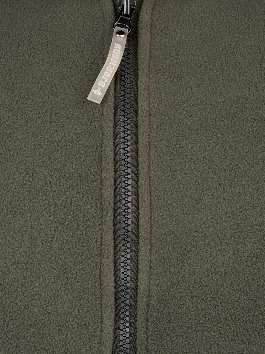 BJØRNSON Maks Fleece Vest 4 Seizoenen Heren - Rits - Maat L - Olijfgroen 7 BJØRNSON Maks Fleece Vest 4 Seizoenen Heren - Rits - Maat L - Olijfgroen - Afbeelding 7