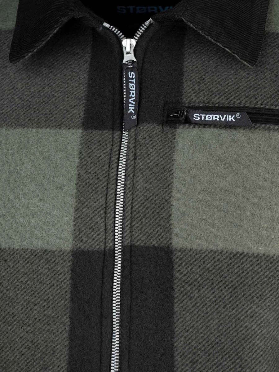 STØRVIK London Houthakkers Fleece Jas Lumberjack Teddy Vest - Maat 2XL - Groen 8 STØRVIK London Houthakkers Fleece Jas Lumberjack Teddy Vest - Maat 2XL - Groen - Afbeelding 8