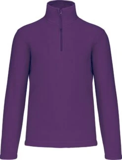 Fleecevest 'Enzo' Met Ritskraag Merk Kariban Maat S Paars