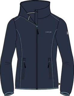 Life-Line - Denise Fleece Vest Dames - Blauw - Outdoorvest - Wandelvest - Fleece Blauw