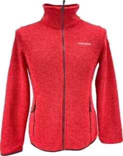 Nordberg Andrea Fleece Vest - Dames - Rood Melange - Maat XL