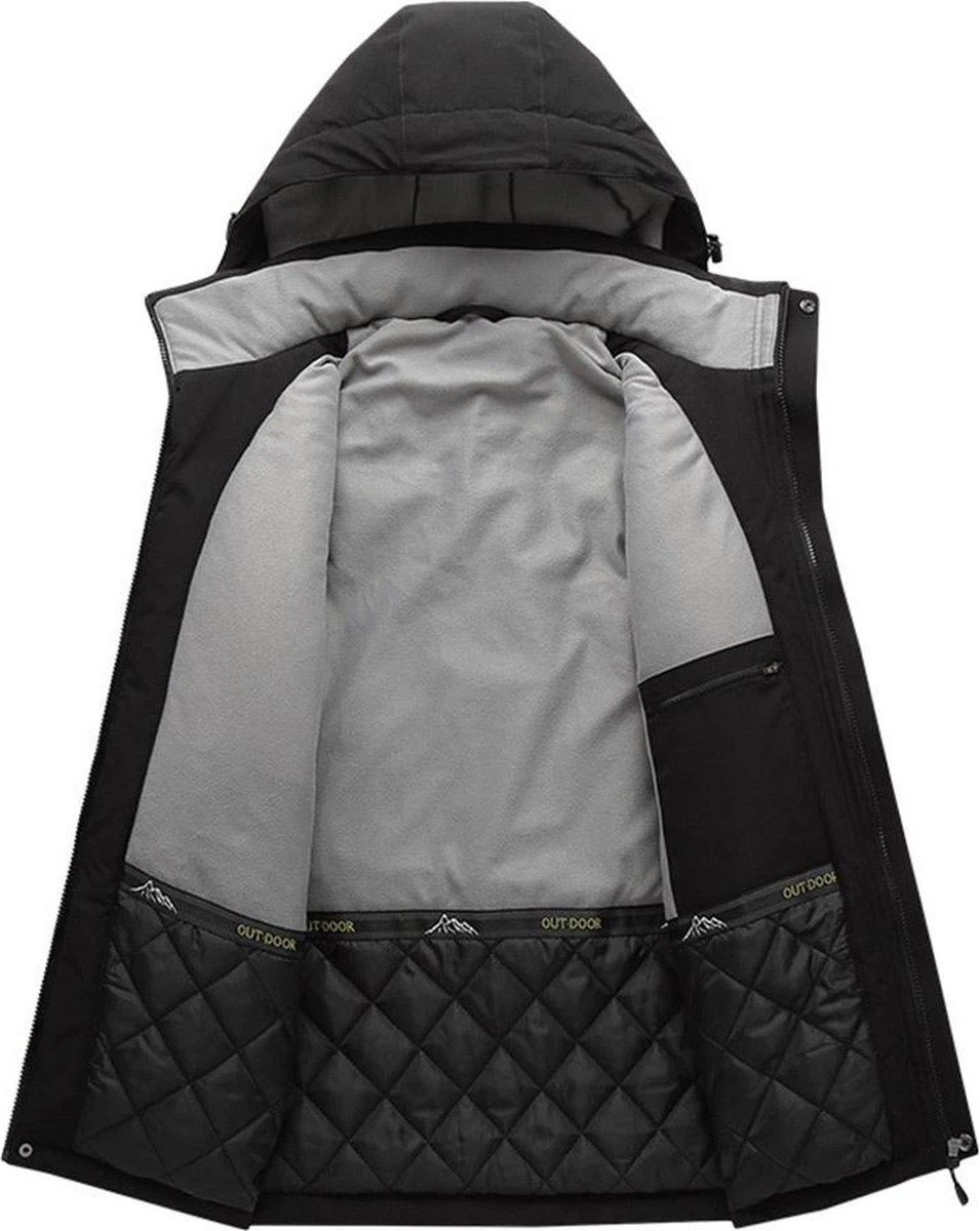 KIMO DIRECT Verwarmde Ski Jas Met 10.000 MAh Powerbank - Verwarmde Jas - Unisex - Zwart 3 KIMO DIRECT Verwarmde Ski Jas Met 10.000 MAh Powerbank - Verwarmde Jas - Unisex - Zwart - Afbeelding 3