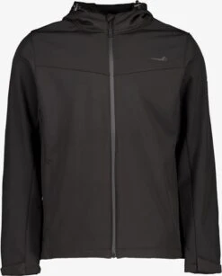 Mountain Peak Heren Softshell Jas Zwart - Maat XXL - Winddicht - Ademend Materiaal