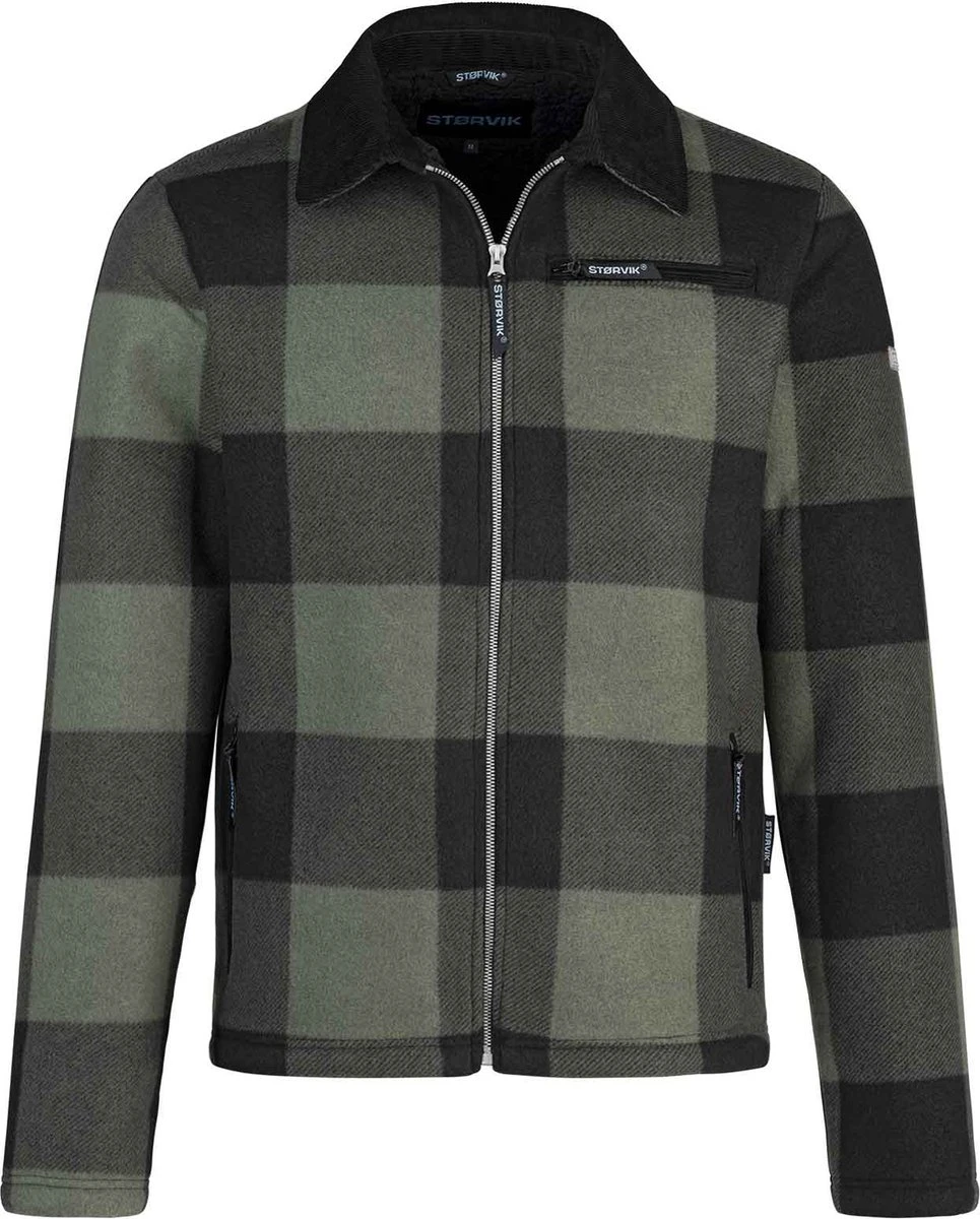 STØRVIK London Houthakkers Fleece Jas Lumberjack Teddy Vest - Maat 2XL - Groen 1 STØRVIK London Houthakkers Fleece Jas Lumberjack Teddy Vest - Maat 2XL - Groen