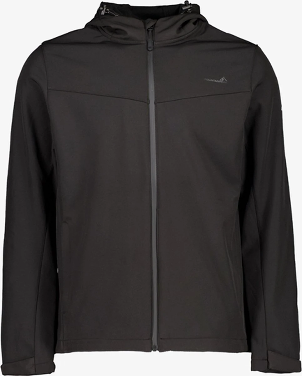 Mountain Peak Heren Softshell Jas Zwart - Maat XXL - Winddicht - Ademend Materiaal 1 Mountain Peak Heren Softshell Jas Zwart - Maat XXL - Winddicht - Ademend Materiaal