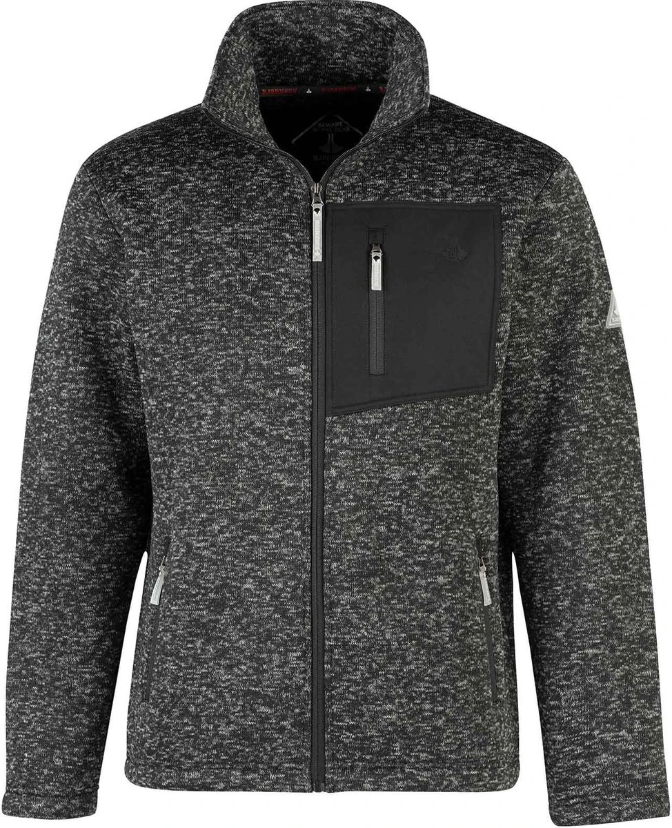 BJØRNSON Ruben Gebreid Vest 4 Seizoenen Heren - Teddy - Maat XL - Zwart 1 BJØRNSON Ruben Gebreid Vest 4 Seizoenen Heren - Teddy - Maat XL - Zwart