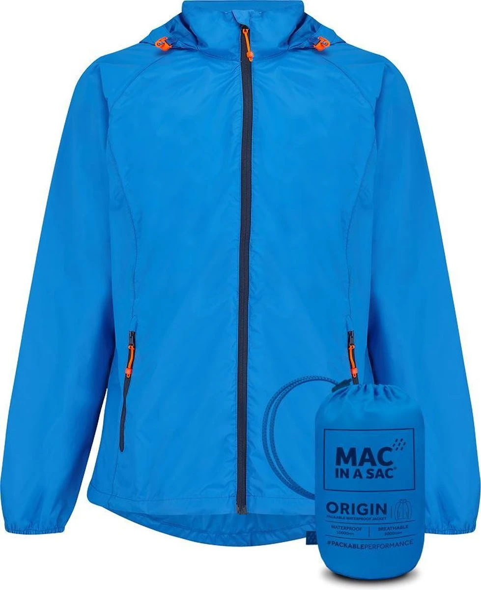 Mac In A Sac Origin 2 Regenjas Unisex - Ocean Blue - Maat L 1 Mac In A Sac Origin 2 Regenjas Unisex - Ocean Blue - Maat L
