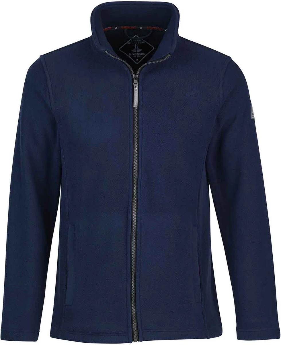 BJØRNSON Maks Fleece Vest 4 Seizoenen Heren - Rits - Maat L - Donkerblauw 1 BJØRNSON Maks Fleece Vest 4 Seizoenen Heren - Rits - Maat L - Donkerblauw
