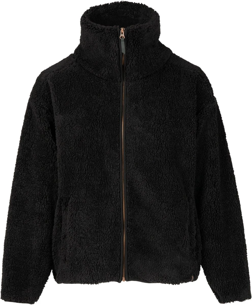 Brunotti Huntress Teddy Fleece Jas - Dames - Black - M 8 Brunotti Huntress Teddy Fleece Jas - Dames - Black - M - Afbeelding 8
